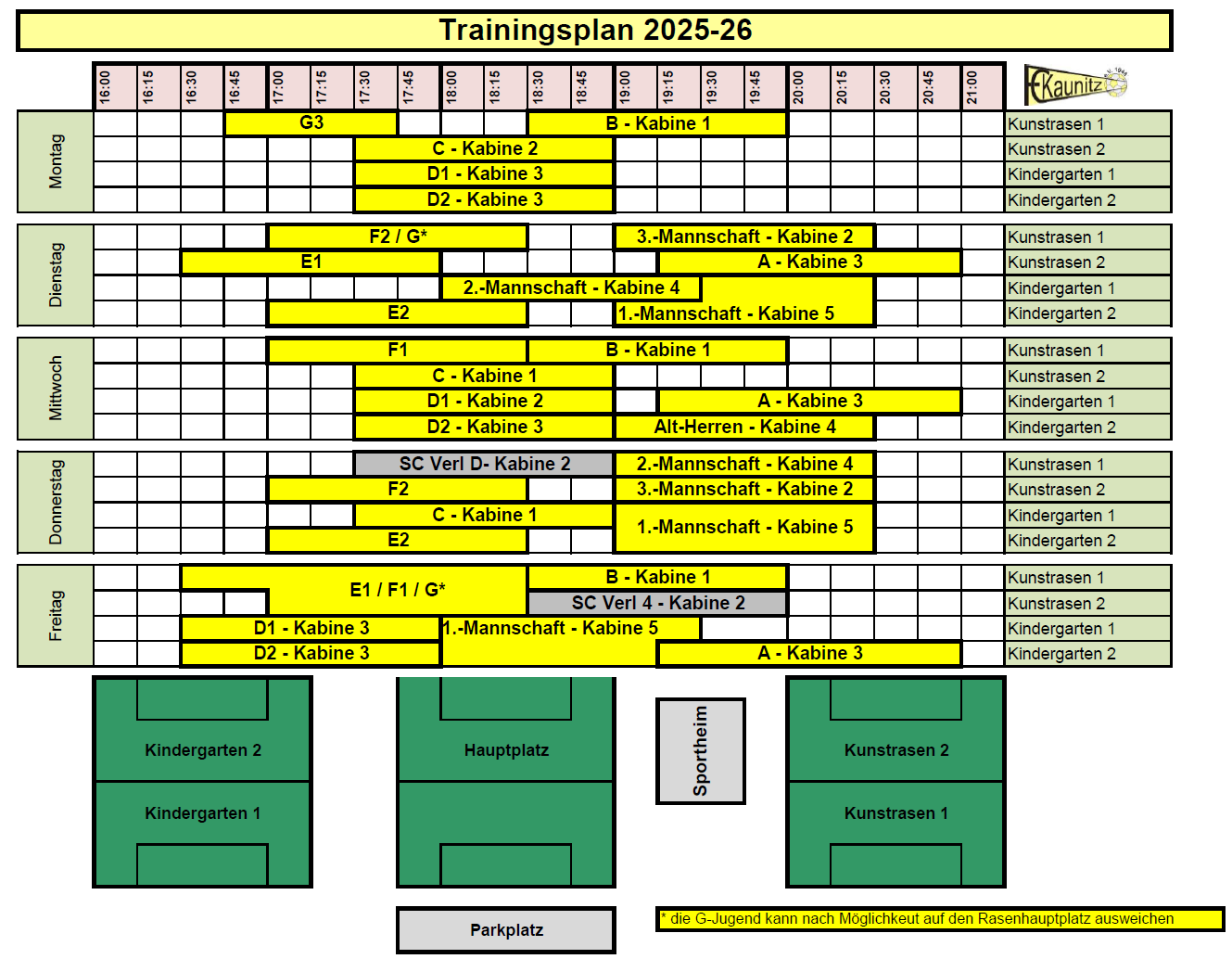 Trainingsplan