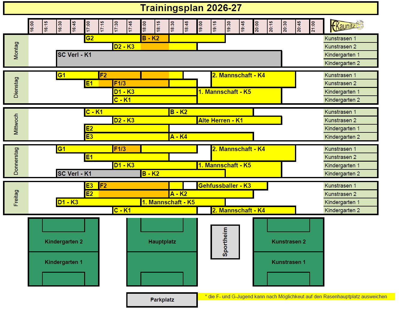 Trainingsplan